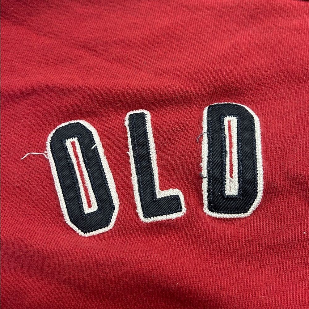Vintage Y2K Old Navy Crimson Embroidered Letters Long Sleeve Tee Small - Picture 7 of 8